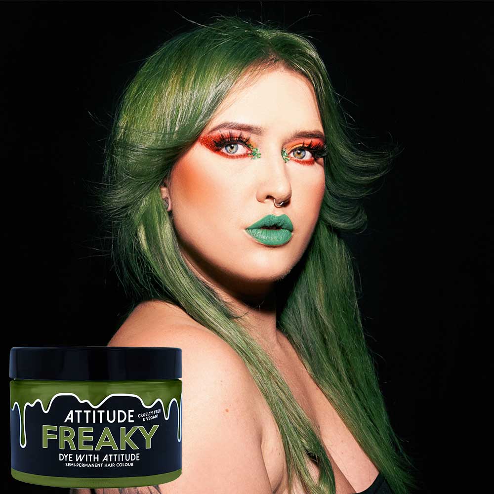 Attitude Freaky Olive Green Hair Dye