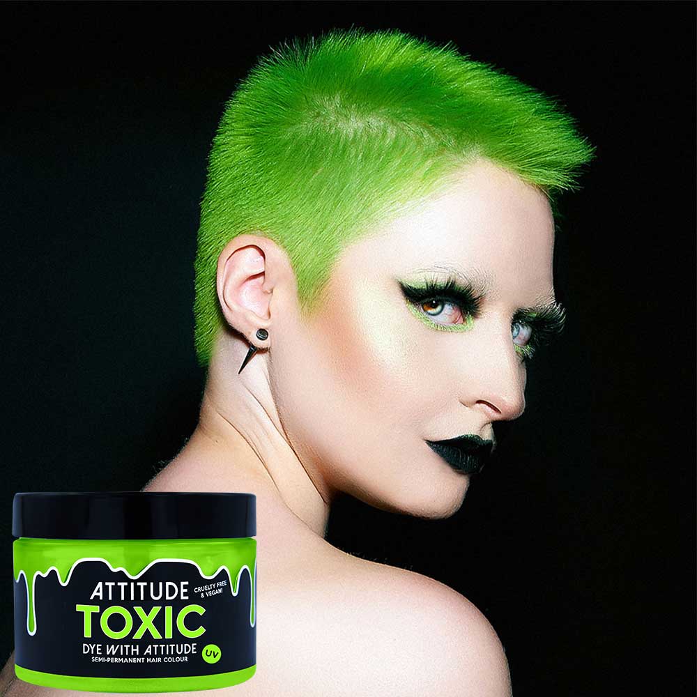 Attitude Toxic Neon UV Green Hair Dye