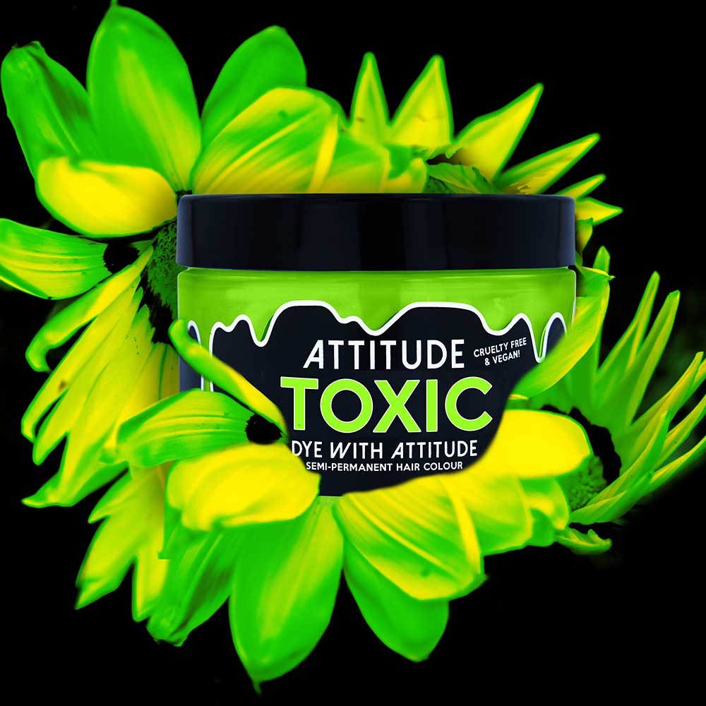 Attitude Toxic Neon UV Green Hair Dye – Bild 2