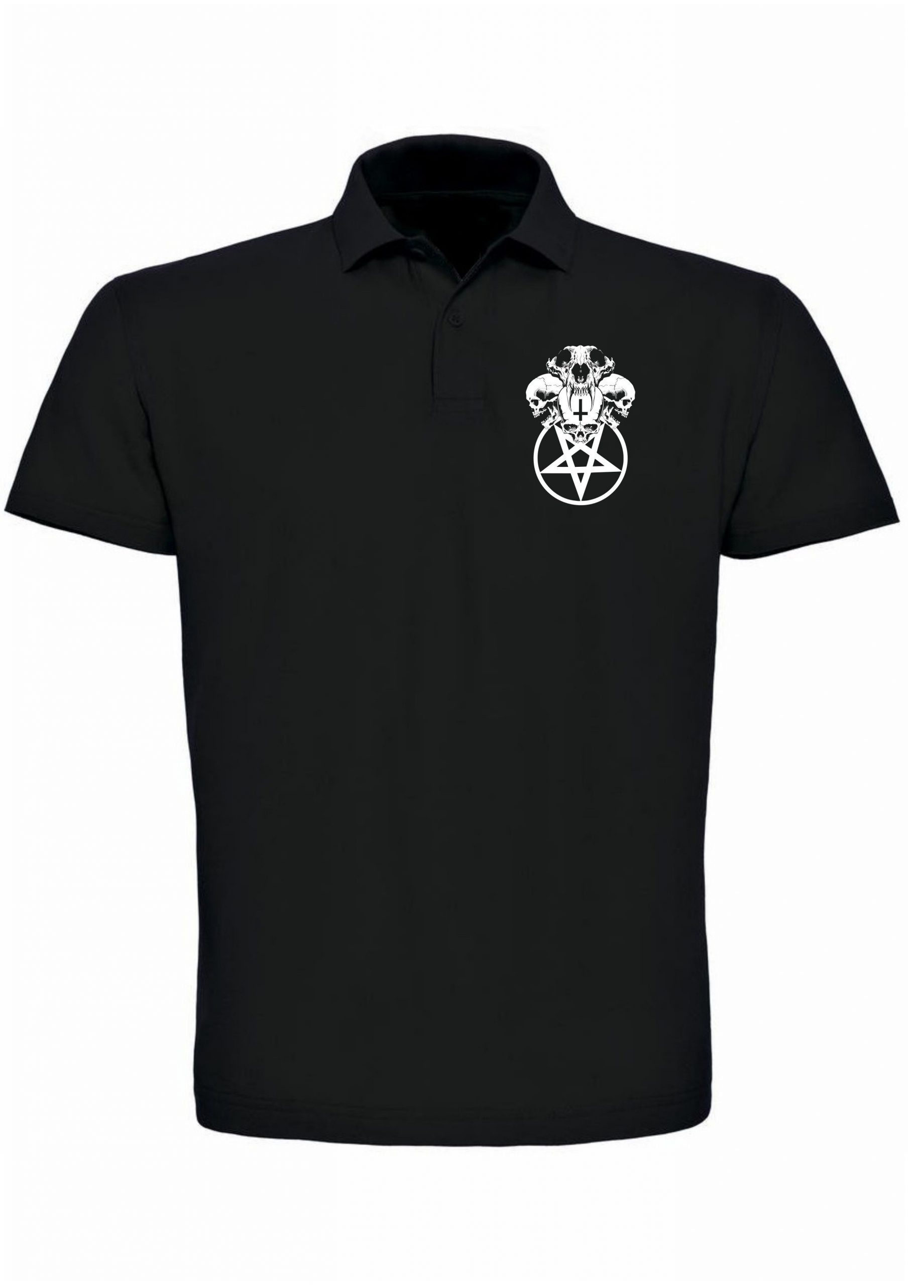Easure Skull Pentagram Poloshirt