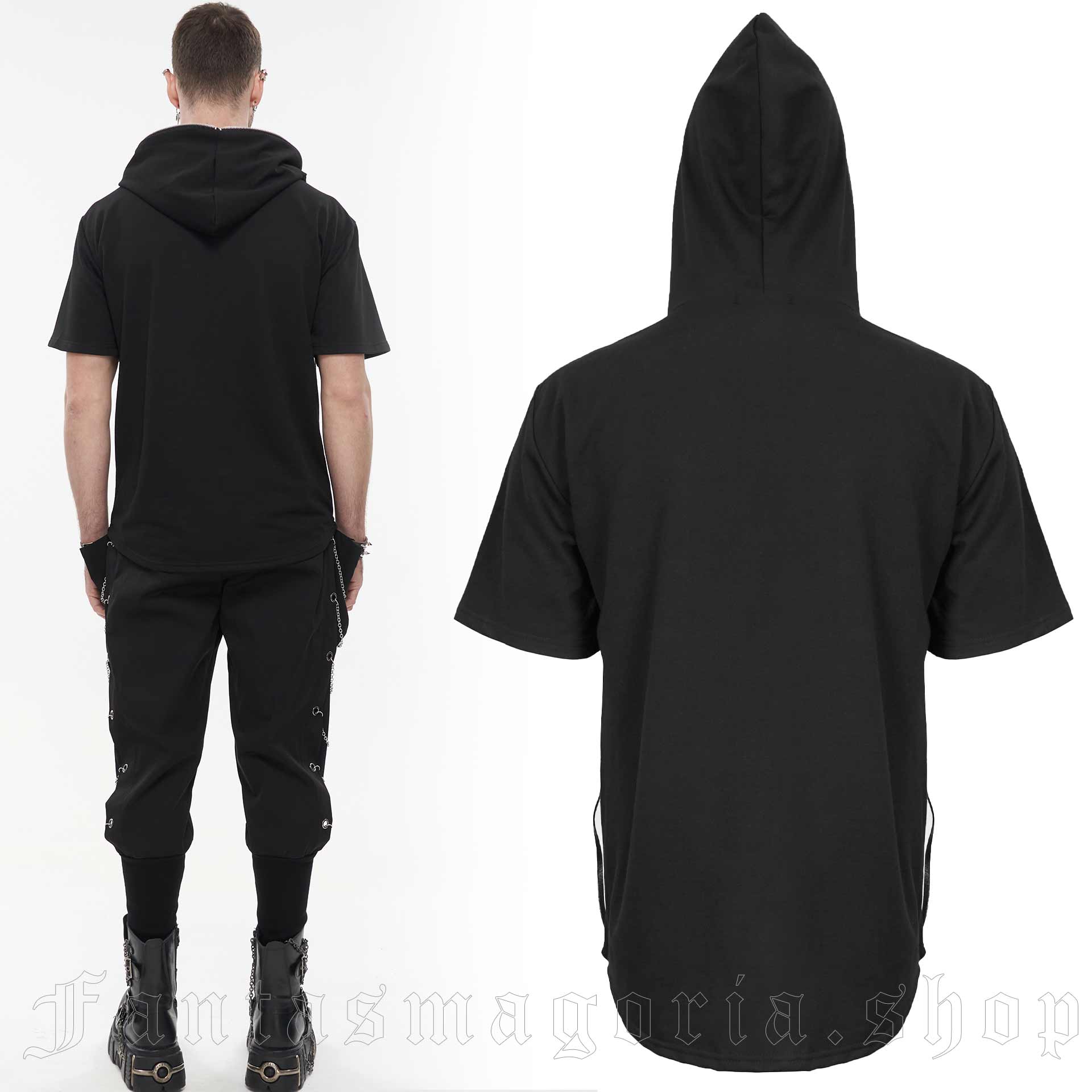 Devil Fashion Dark Side Hooded Shirt – Bild 3