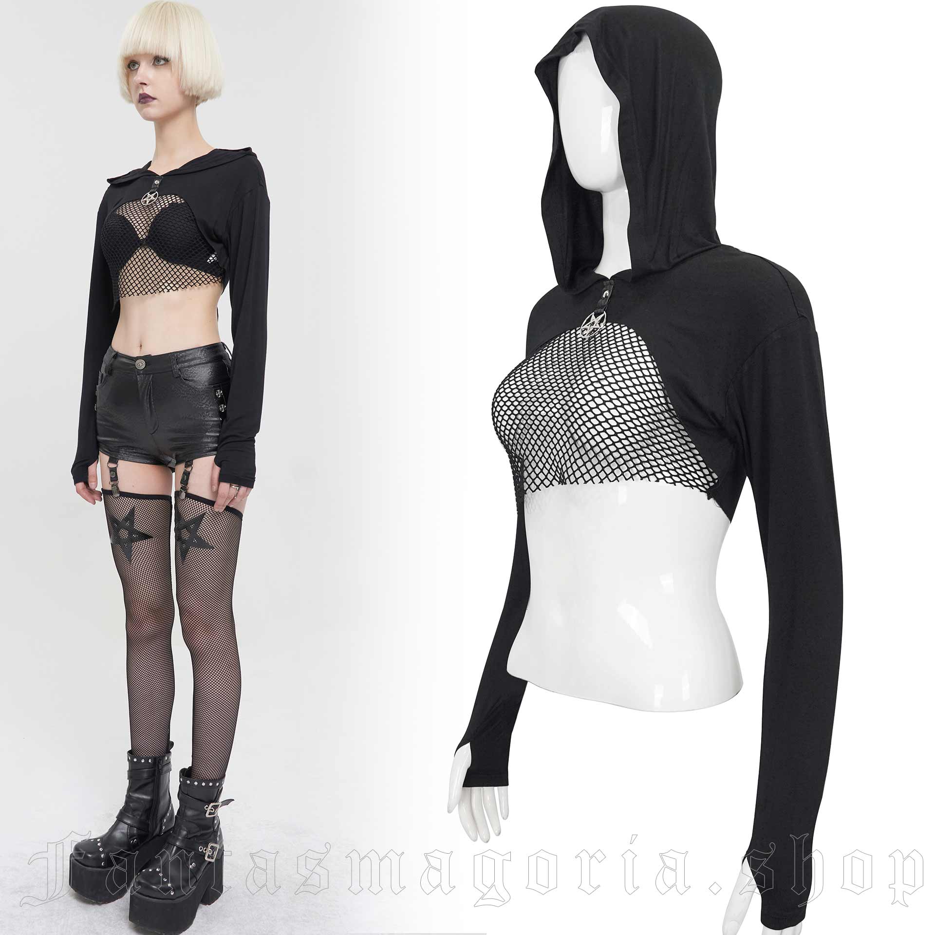Devil Fashion Techno Witch Crop Shirt – Bild 3