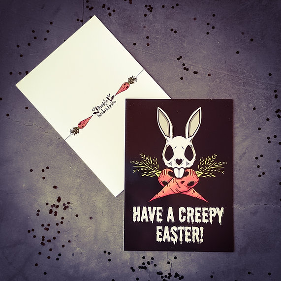Dunkle.Seelen.Liebe Have a creepy Easter Postkarte