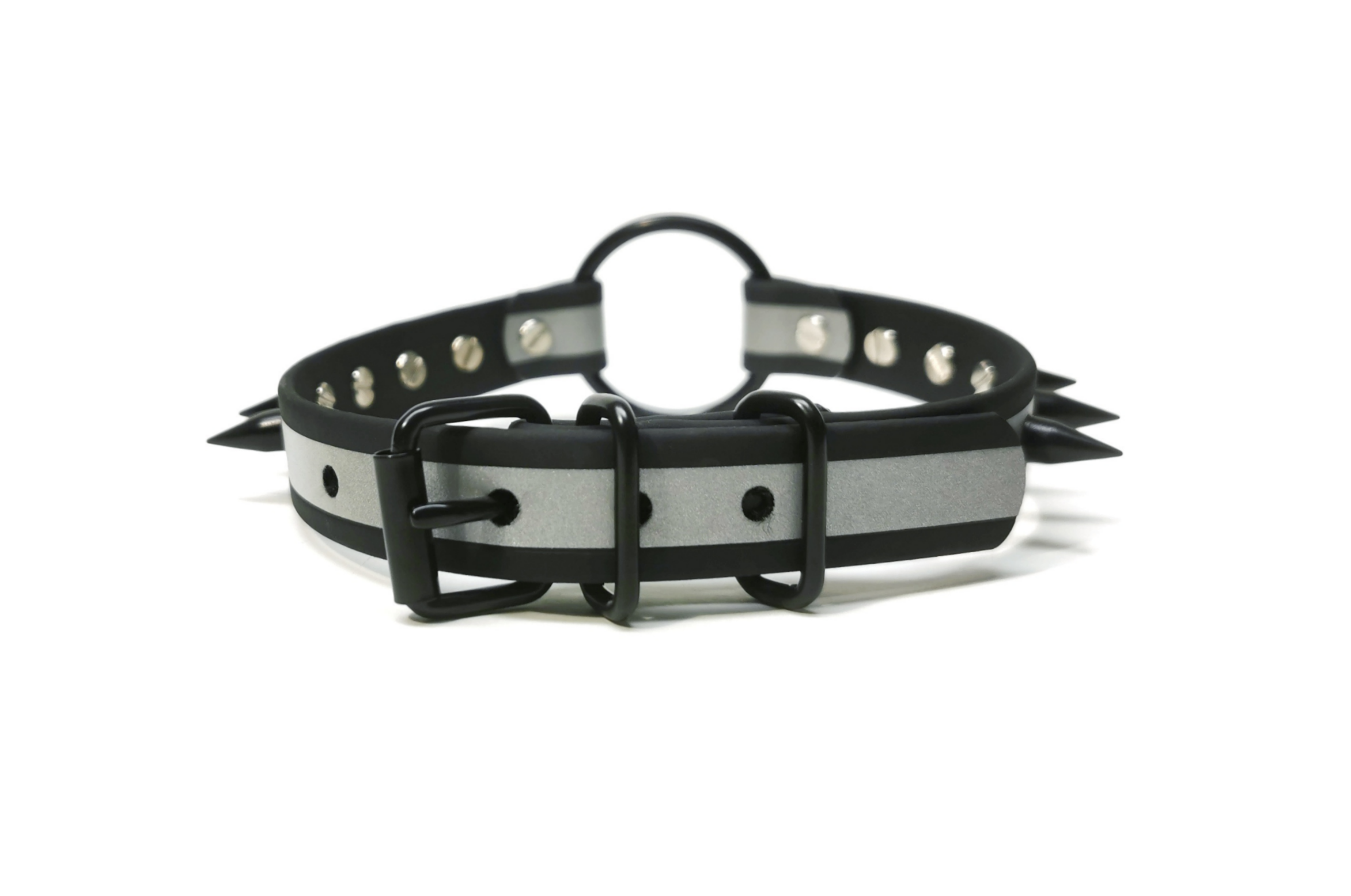 Sacred Sins Rave In Peace Choker mit mittigem O-Ring und Nieten – Bild 4