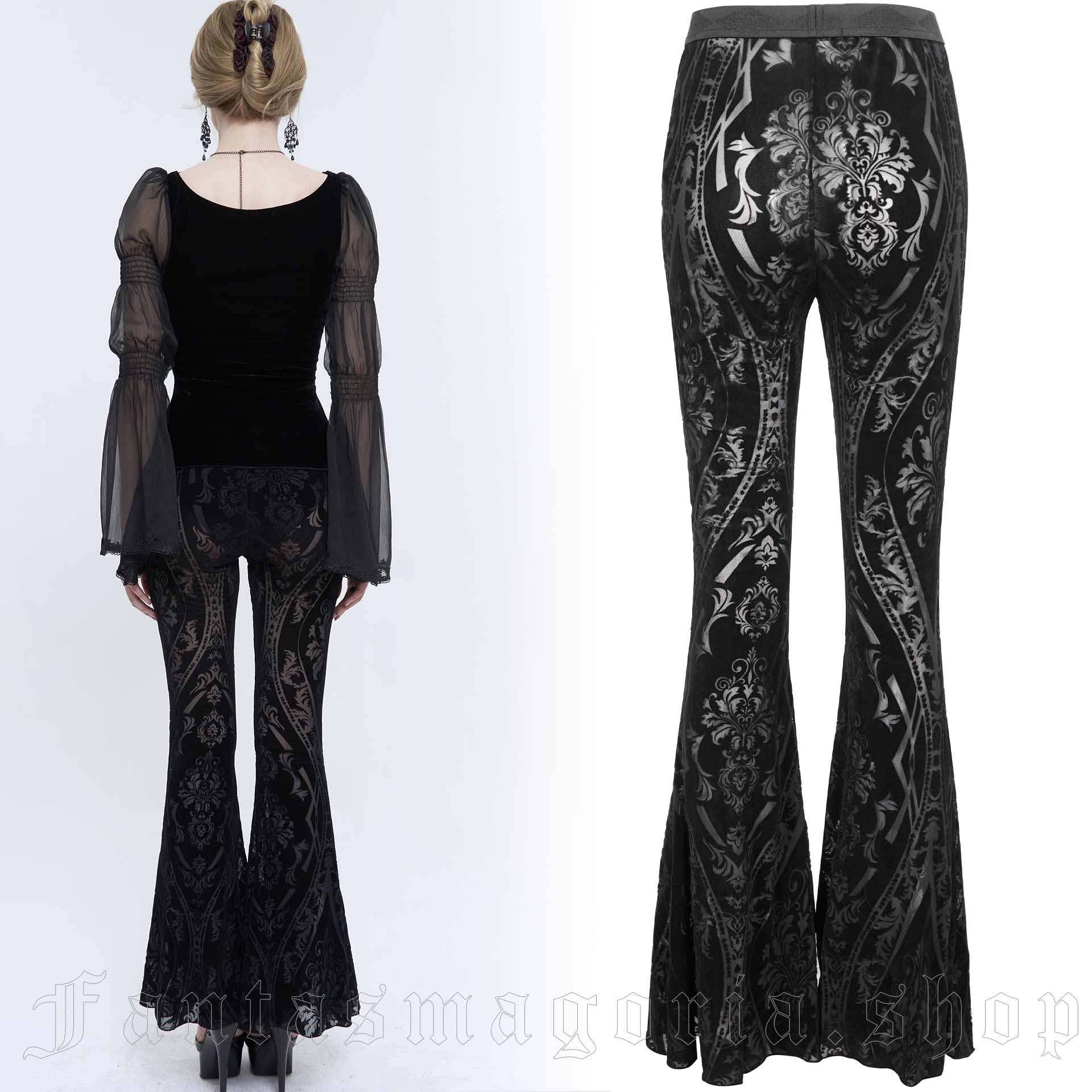 Devil Fashion Divina Gothic Trousers - Image 2