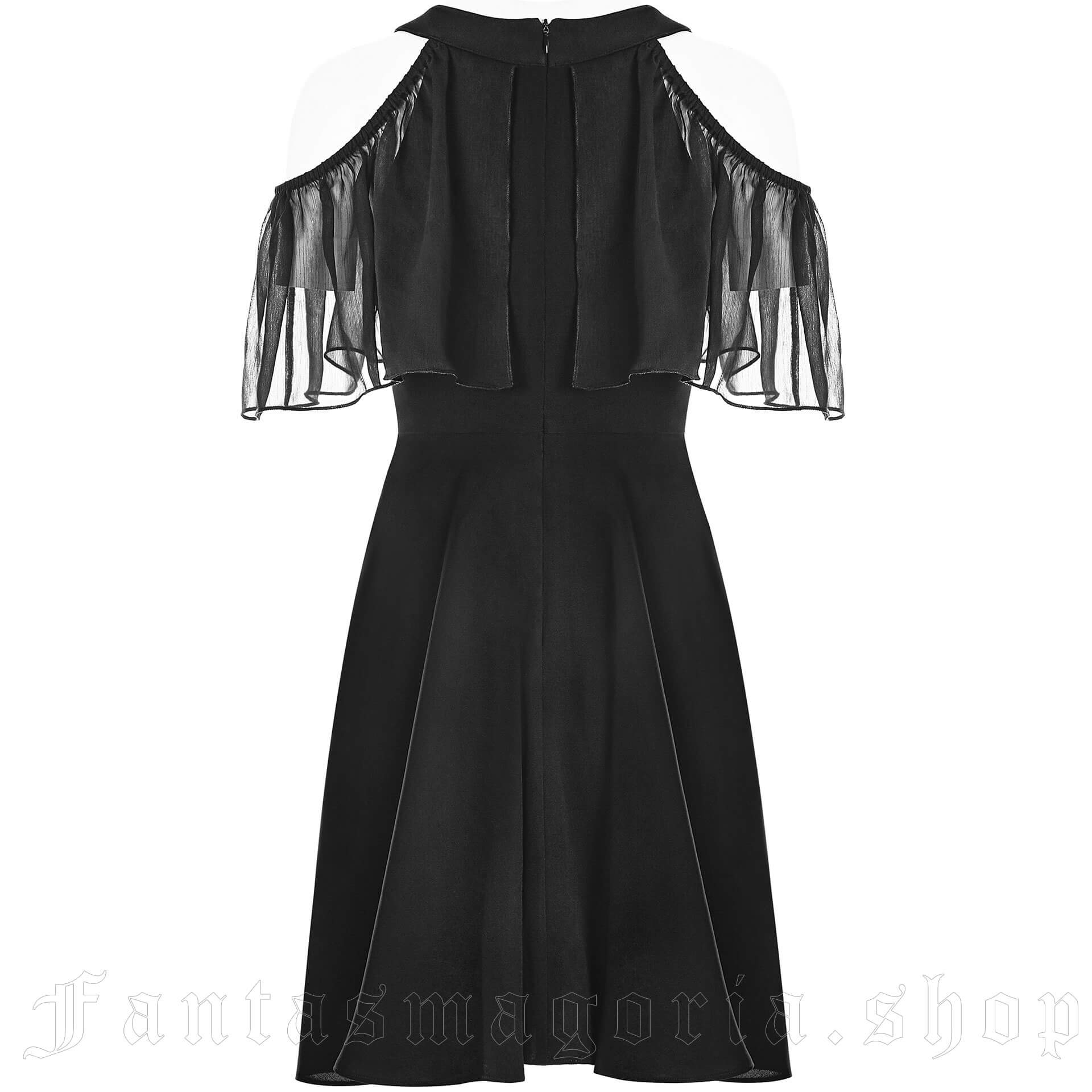 Punk Rave Black Moth Dress – Bild 2