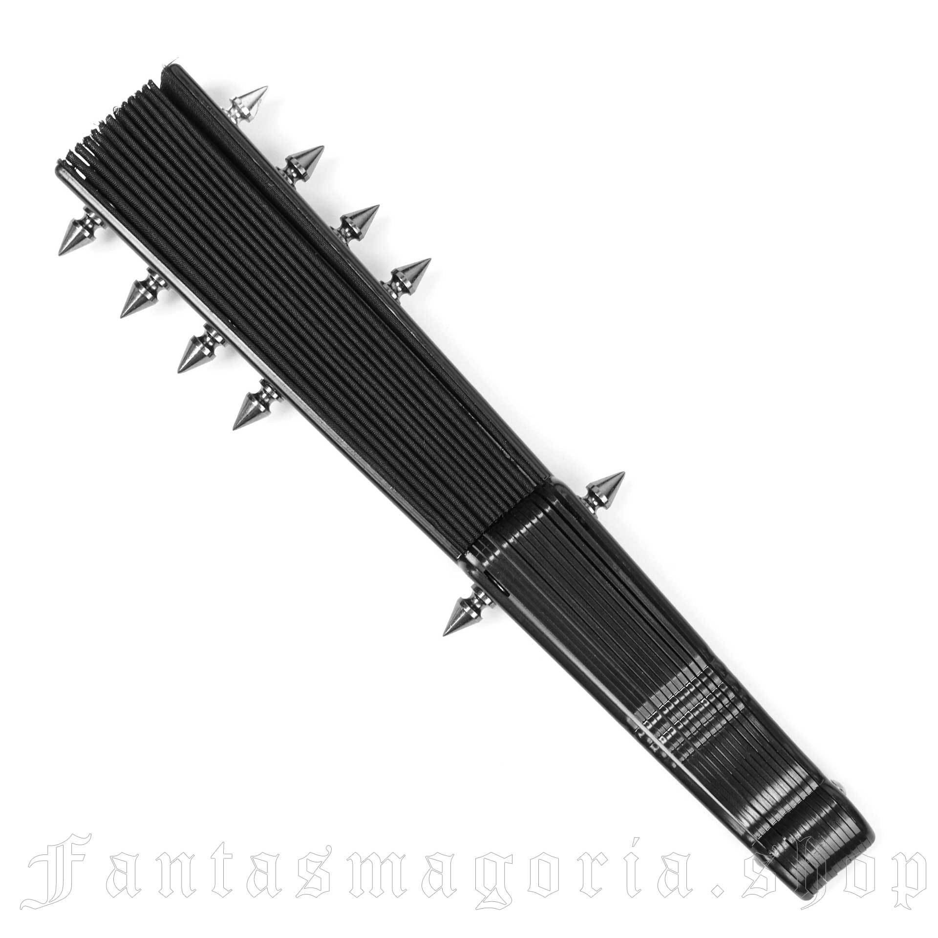 Punk Rave Deviless Spiked Folding Fan - Image 2