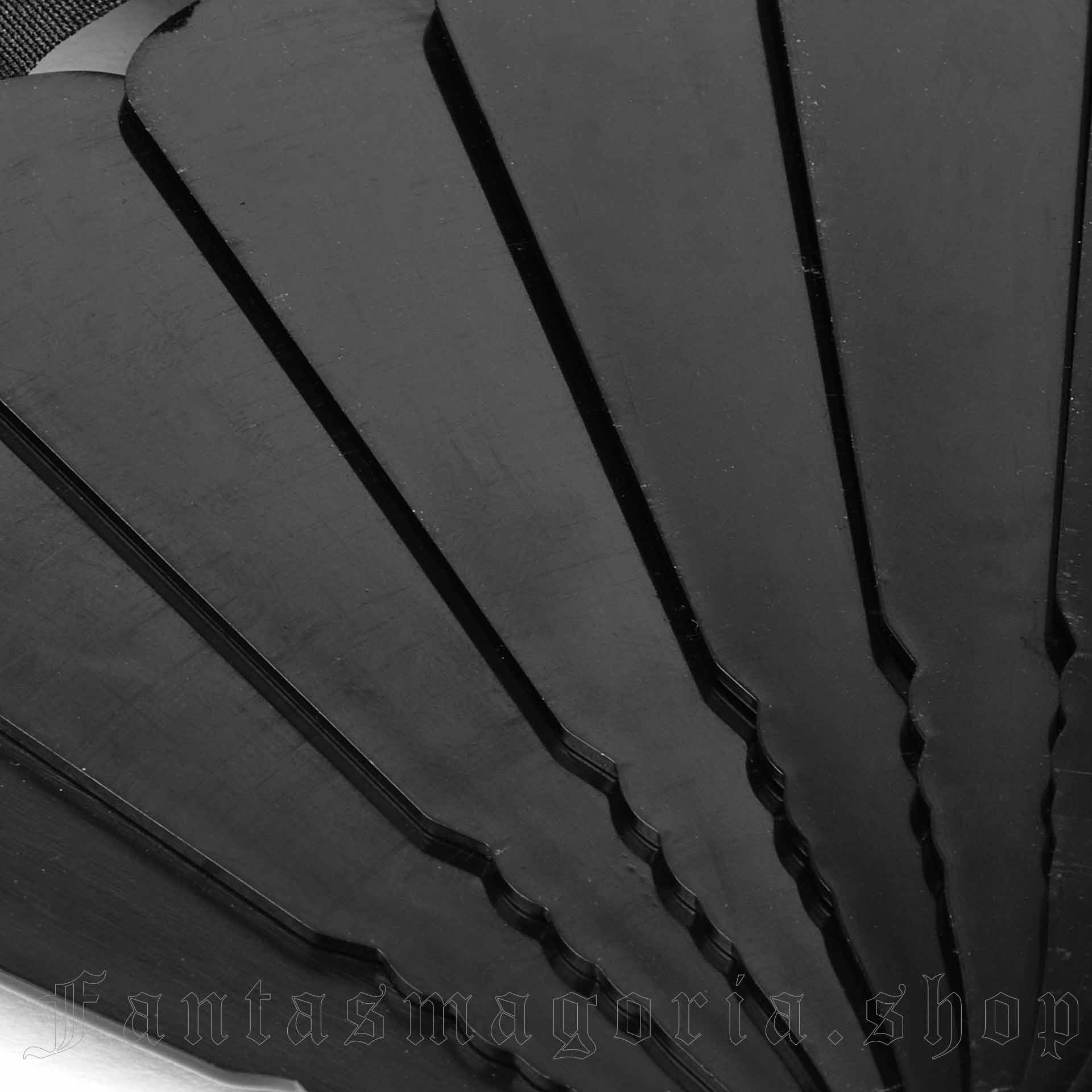 Punk Rave Deviless Spiked Folding Fan - Image 4