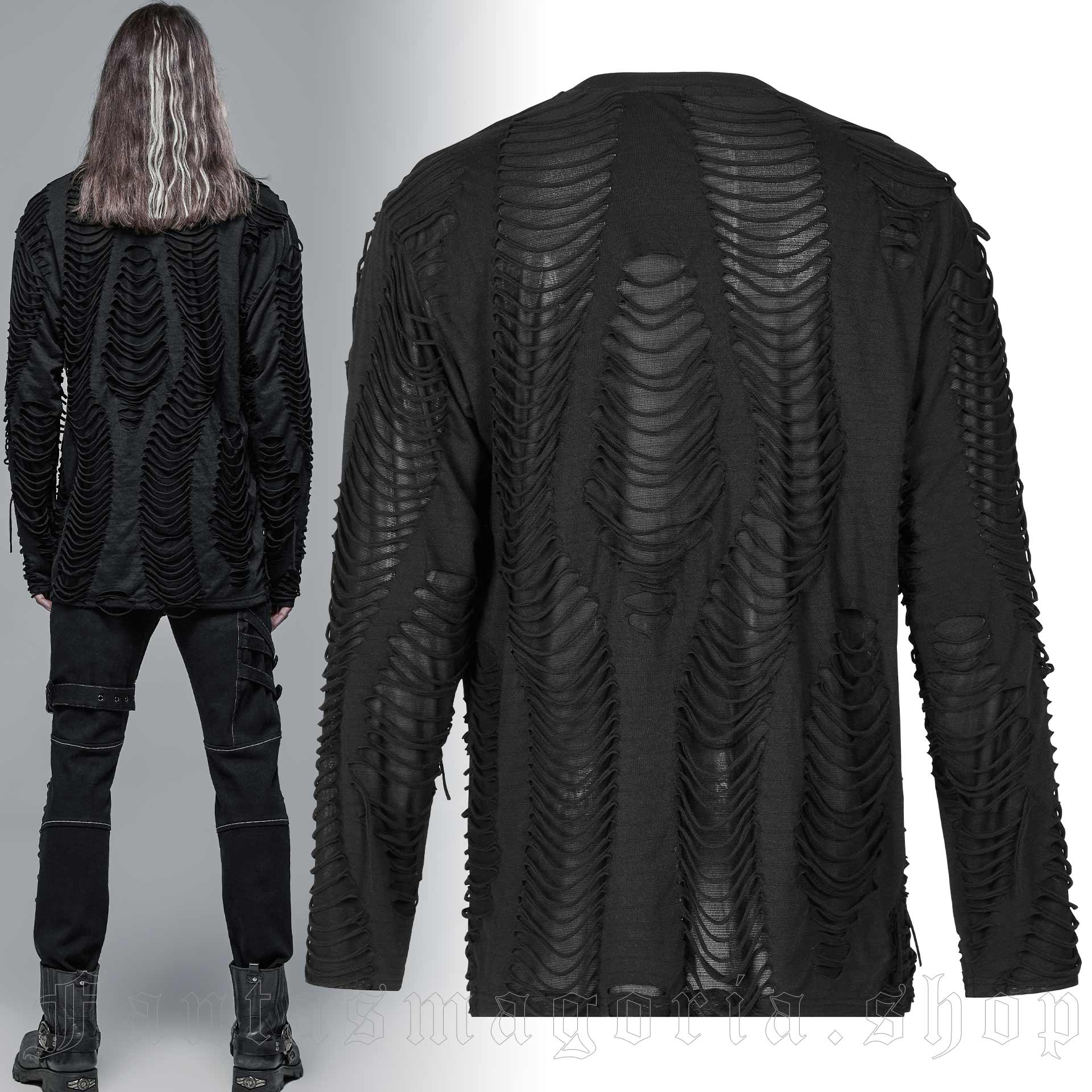 Punk Rave Distressed Mind Shirt – Bild 2