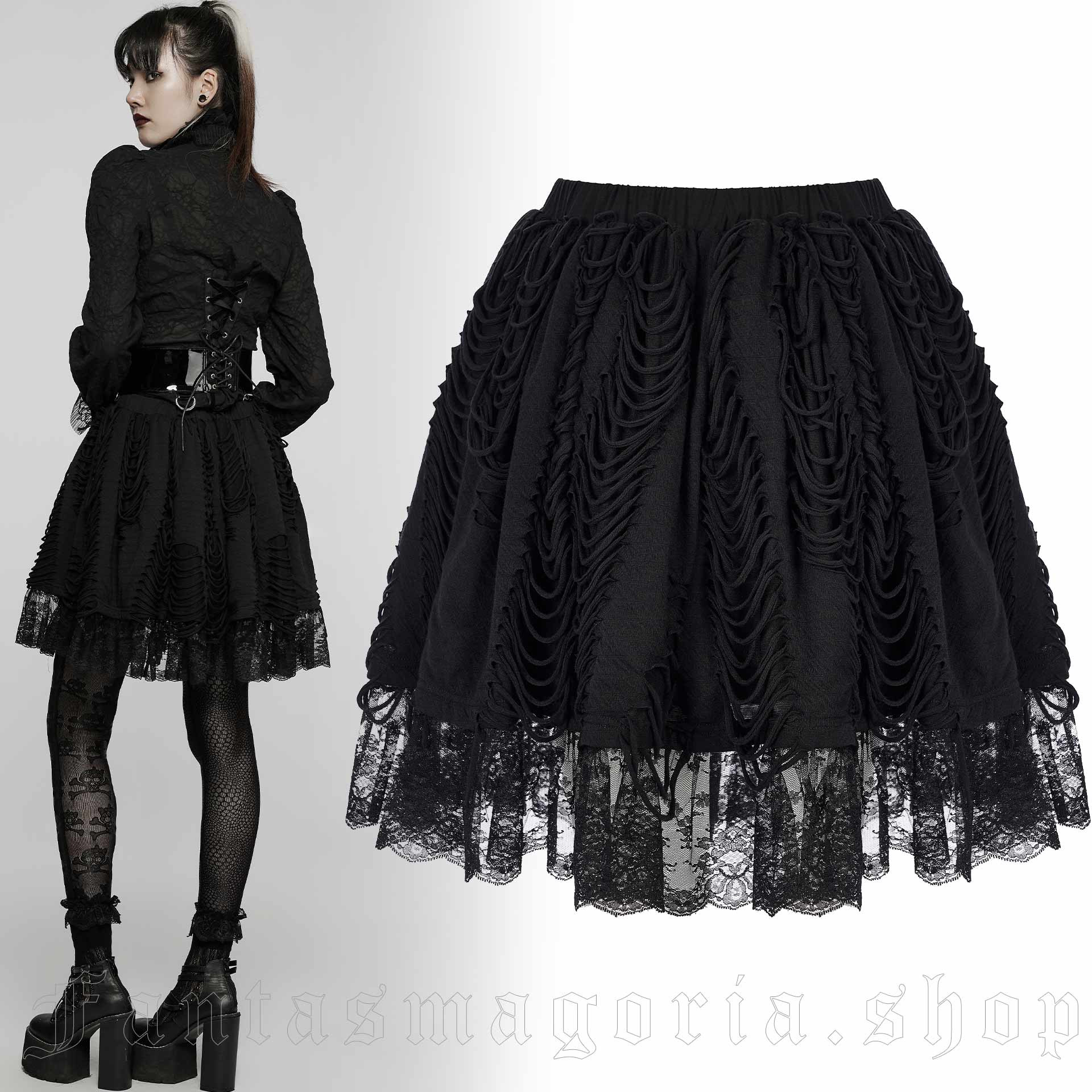 Punk Rave Voodoo Doll Skirt – Bild 2