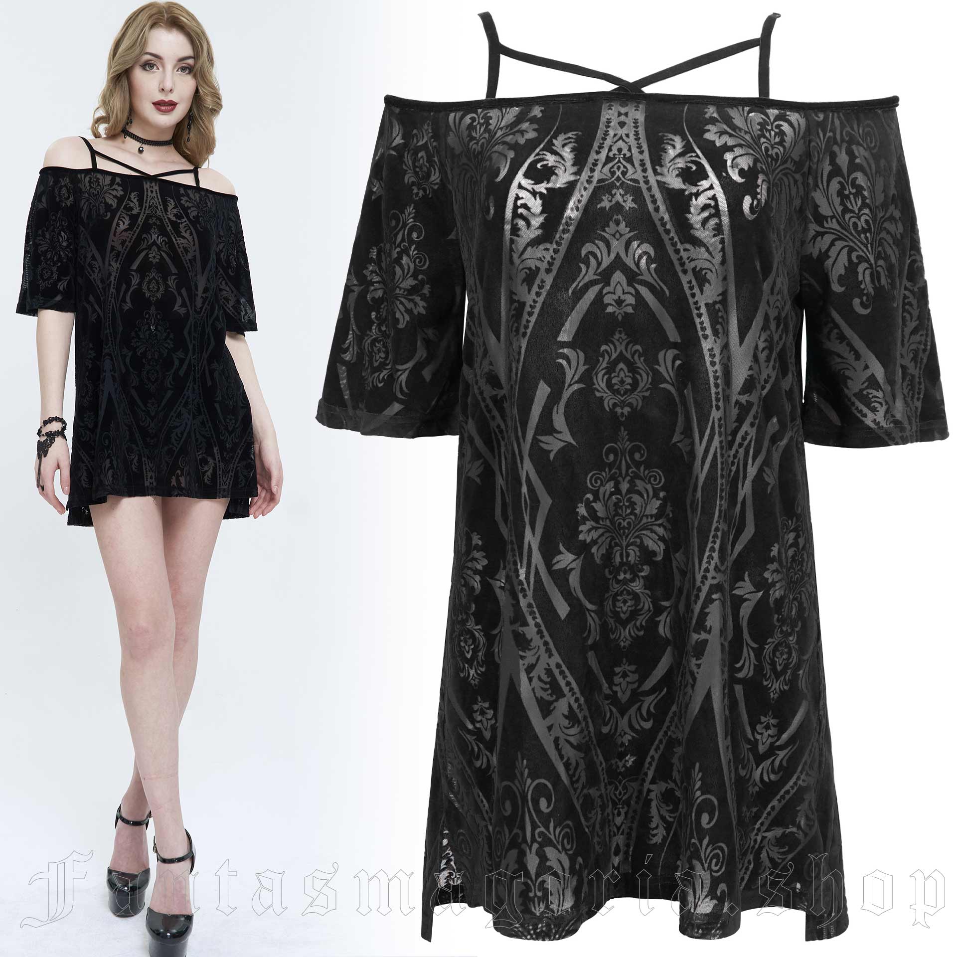 Devil Fashion Divina Gothic Tunic Dress