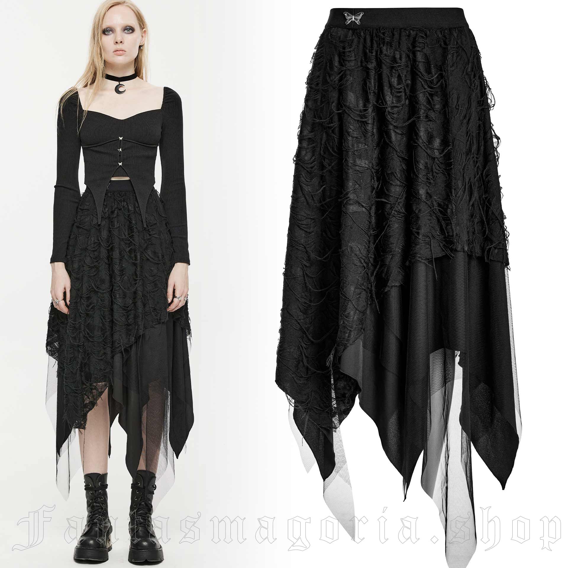 Punk Rave Beautiul Disaster Skirt