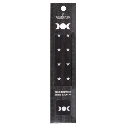 Elements Triple Moon Wooden Incense Burner - Image 2