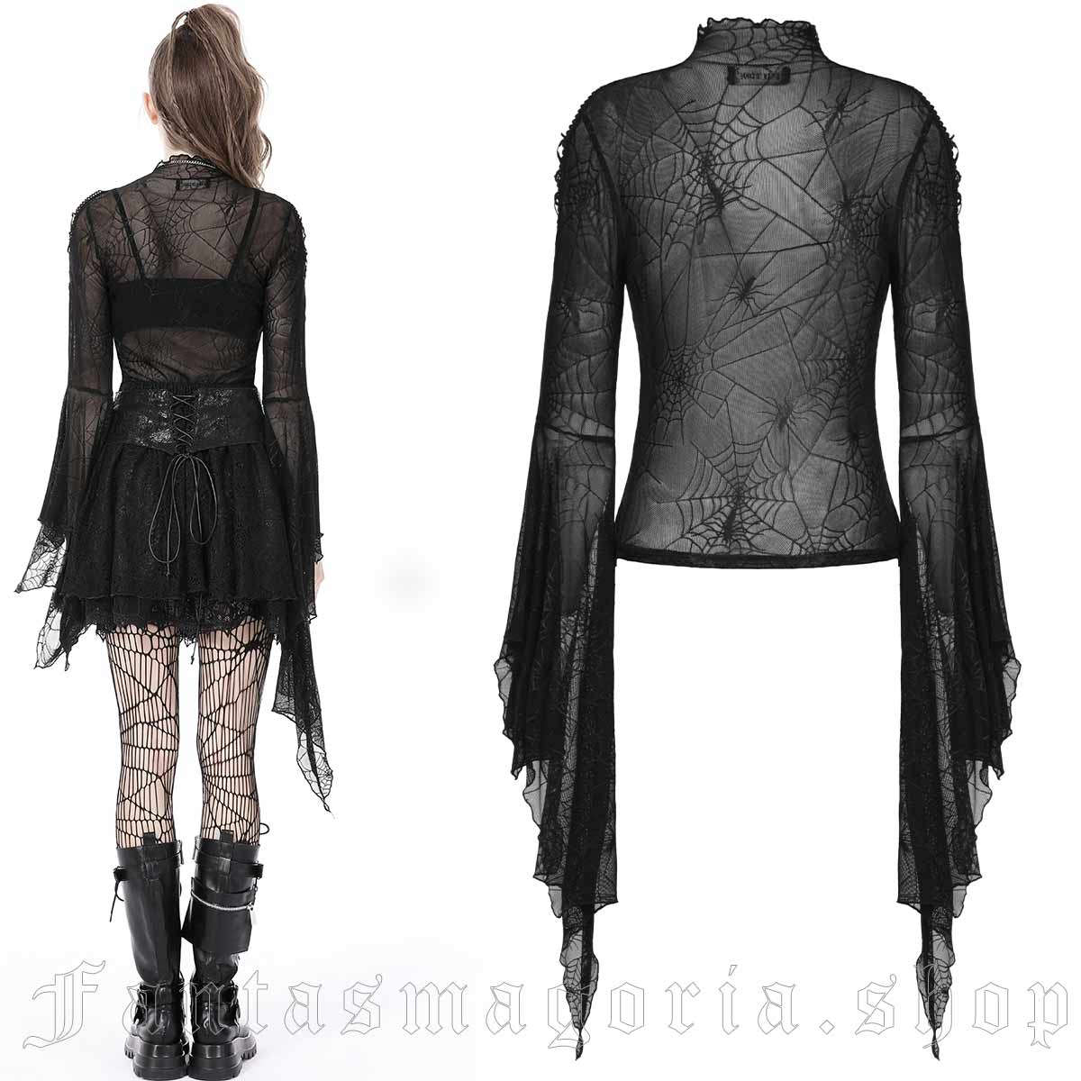 Dark in Love Morticia Top – Bild 2