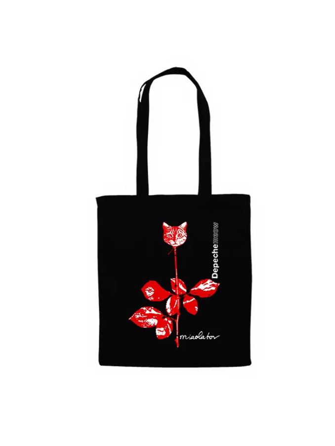 Gothicat Depeche Meow Miaolator Tote Bag