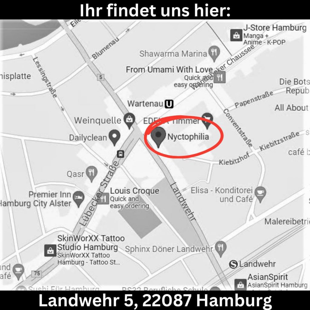 Nyctophilia Gothic Shop Hamburg Maps