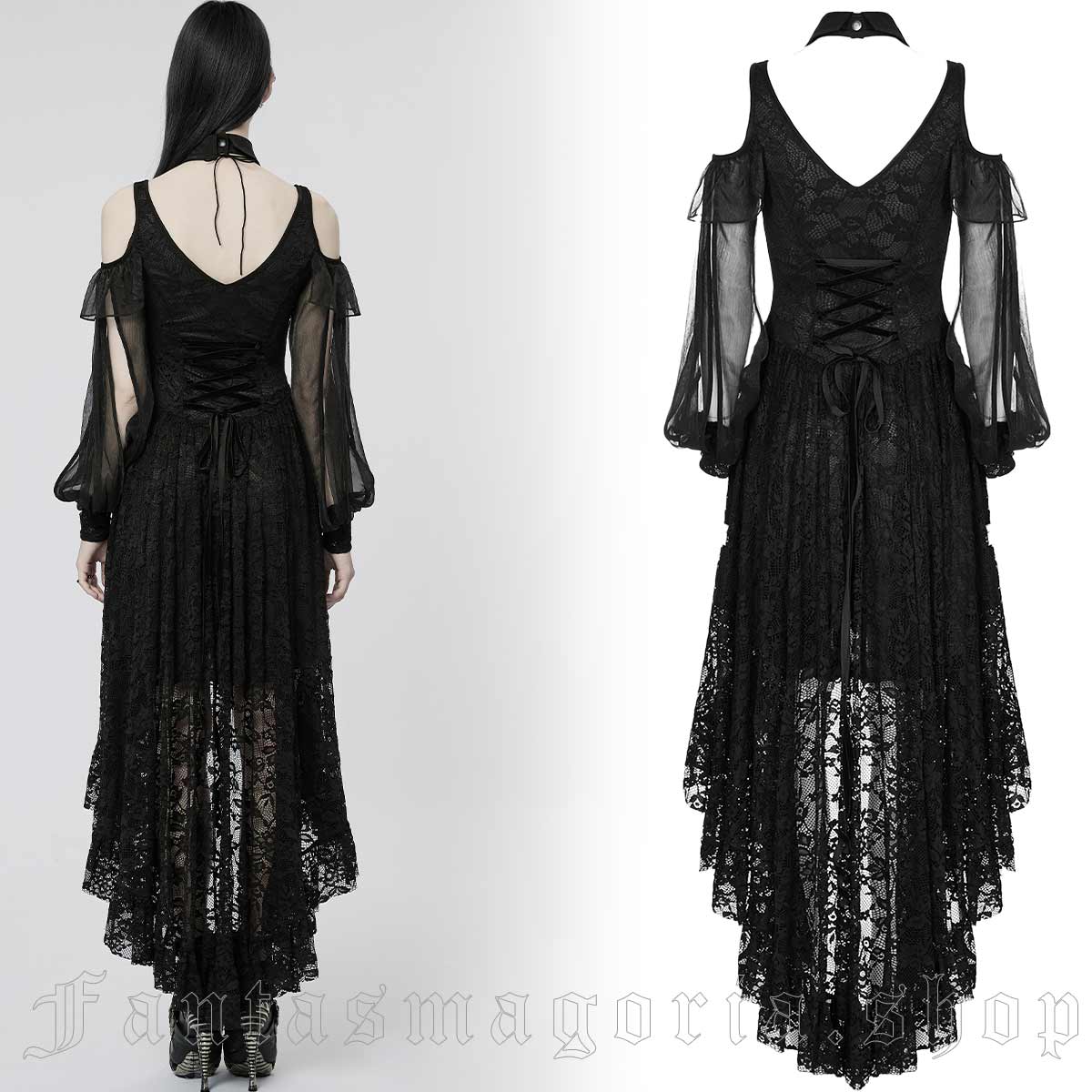 Punk Rave Lace Embrace Dress - Image 2