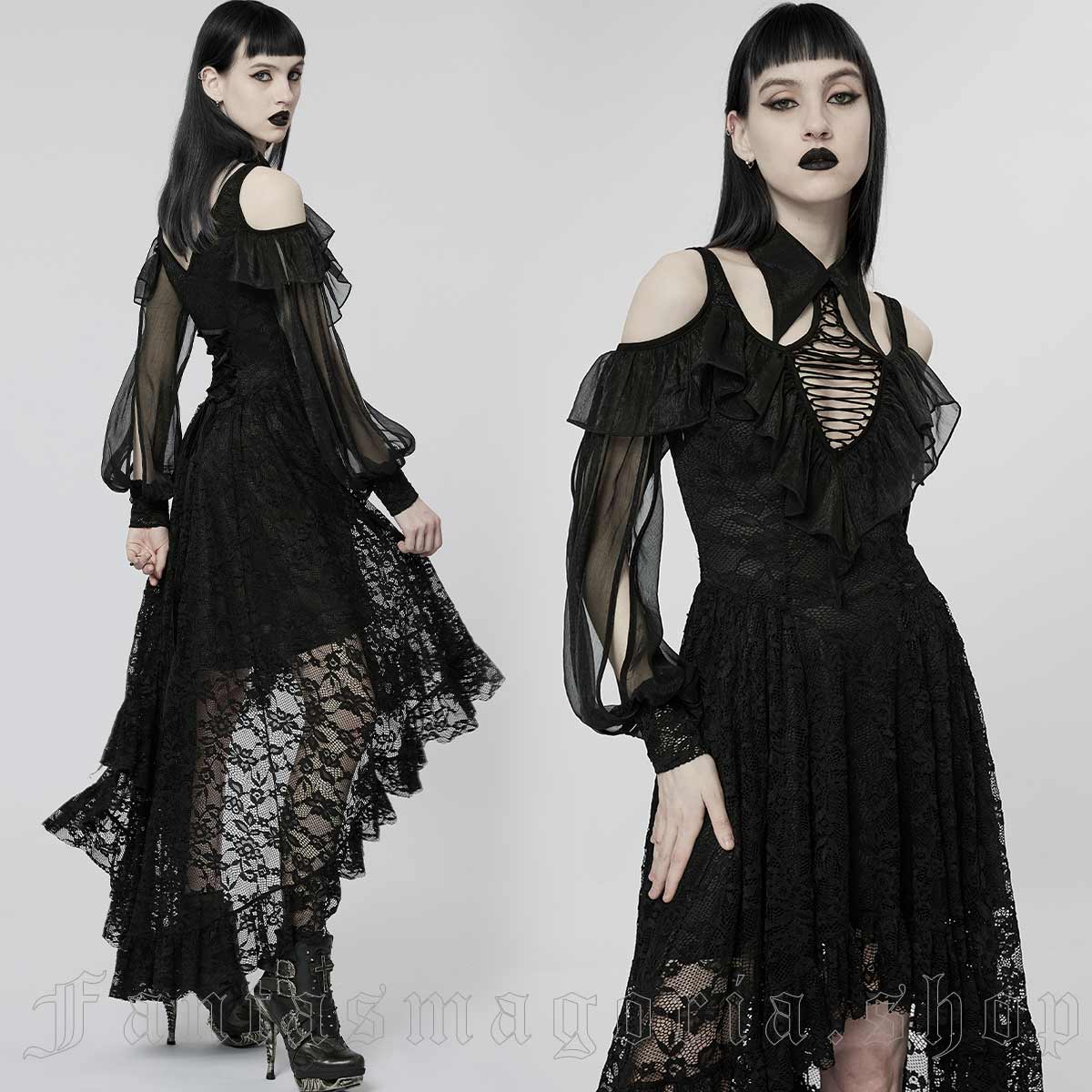 Punk Rave Lace Embrace Dress - Image 3