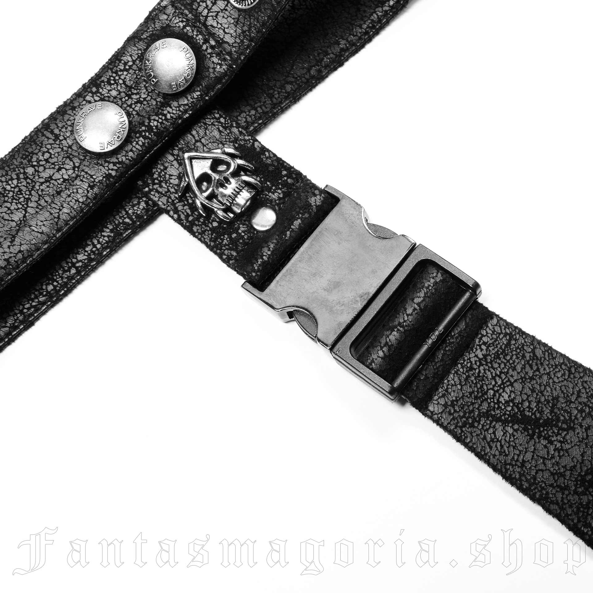 Punk Rave Rebel Heart Black Tie - Image 2