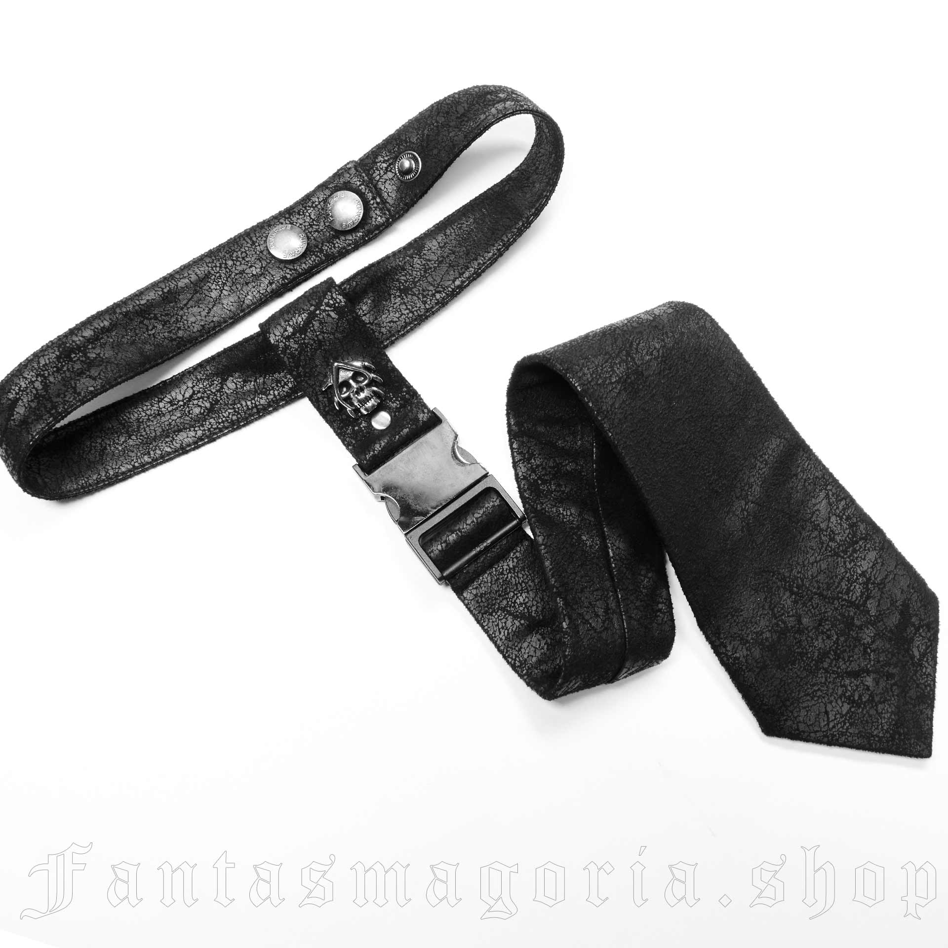 Punk Rave Rebel Heart Black Tie - Image 3