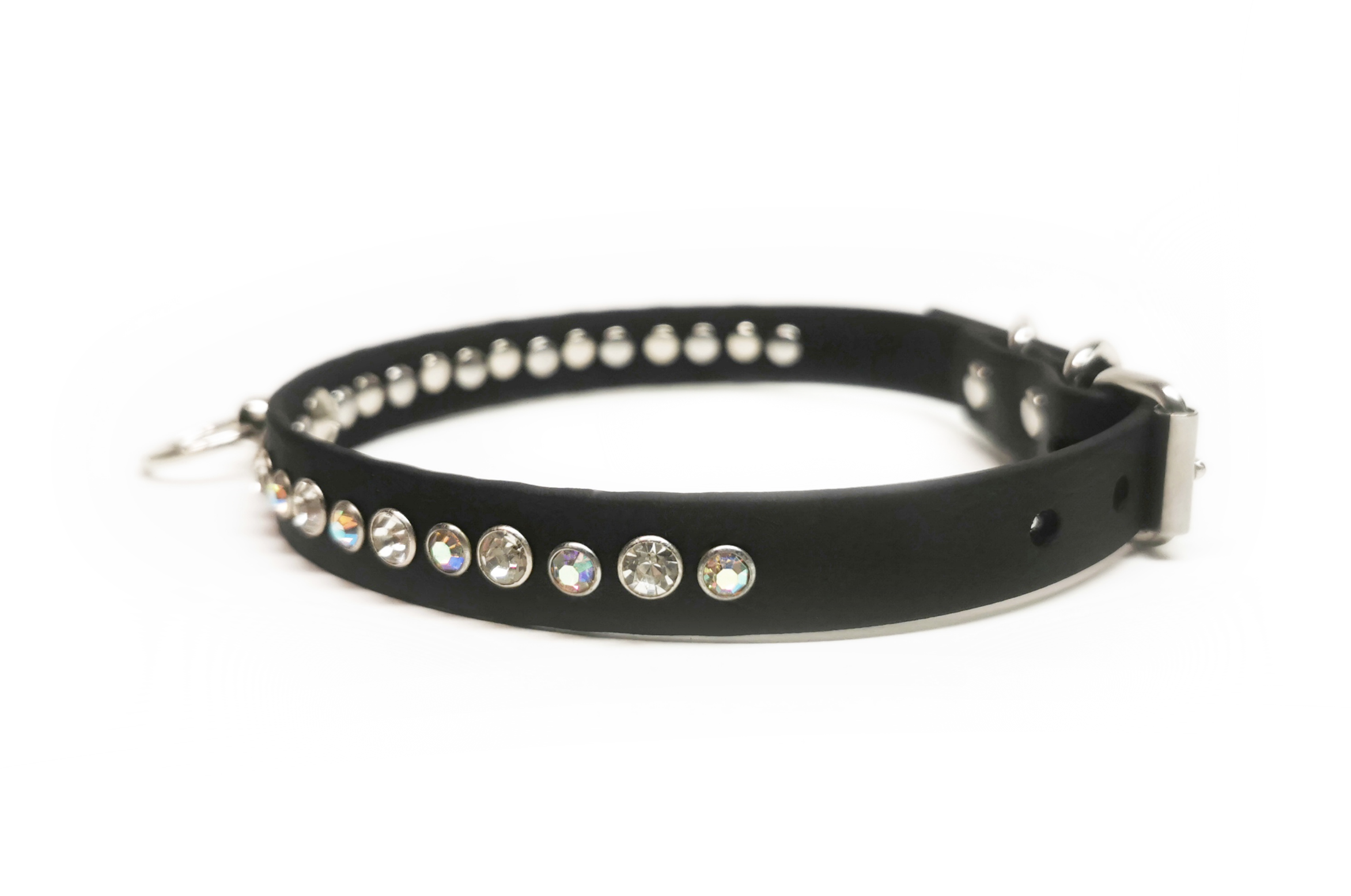 Sacred Sins Choker Strass-Nieten und O-Ring – Bild 2