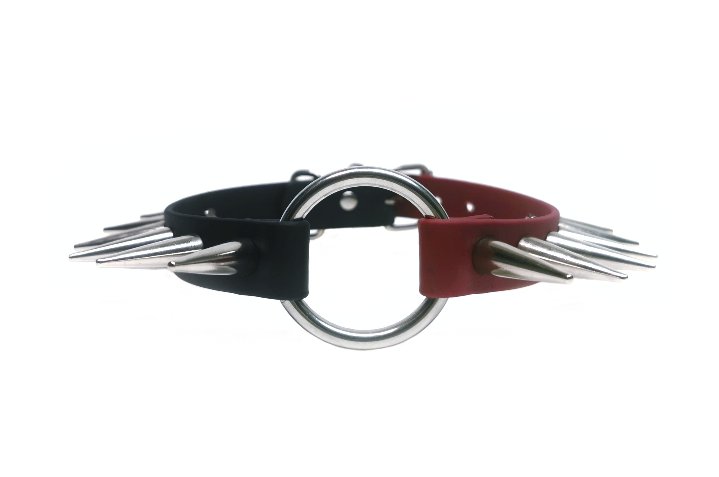 Sacred Sins Two Toned weinrot schwarz mit Nieten