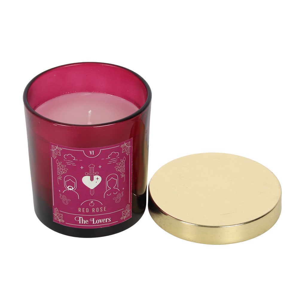 Spirit of Equinox The Lovers Red Rose Candle