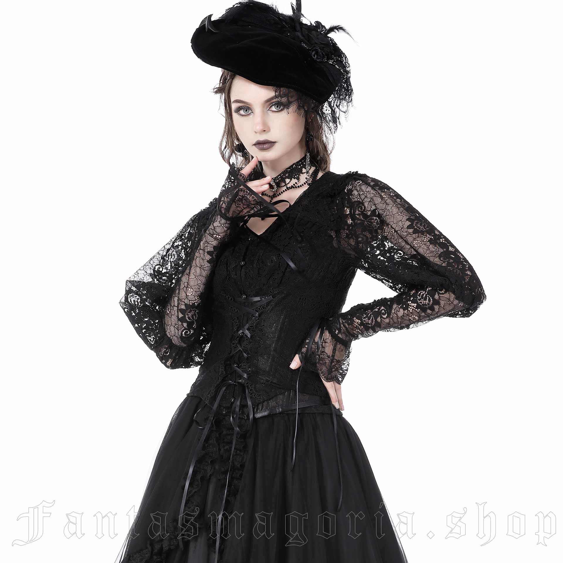 Dark in Love Gothic Magic Blouse - Image 3