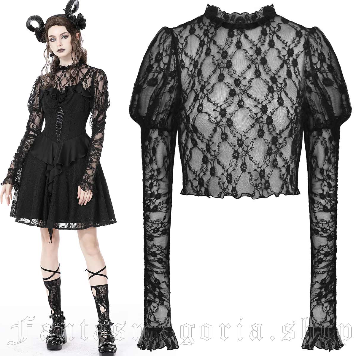 Dark in Love Lace Embrace Top