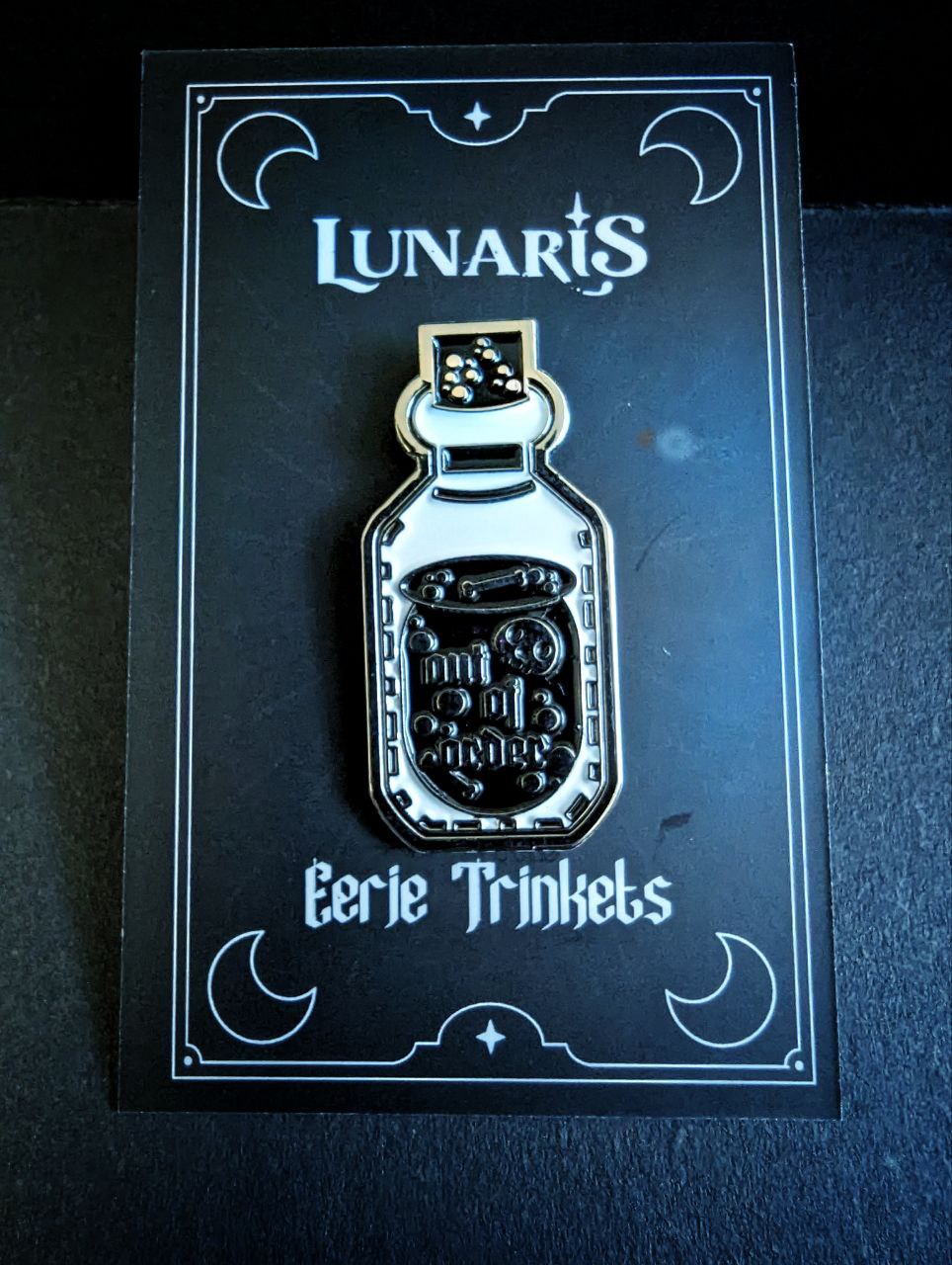 Lunaris Enamel Pin Bottle
