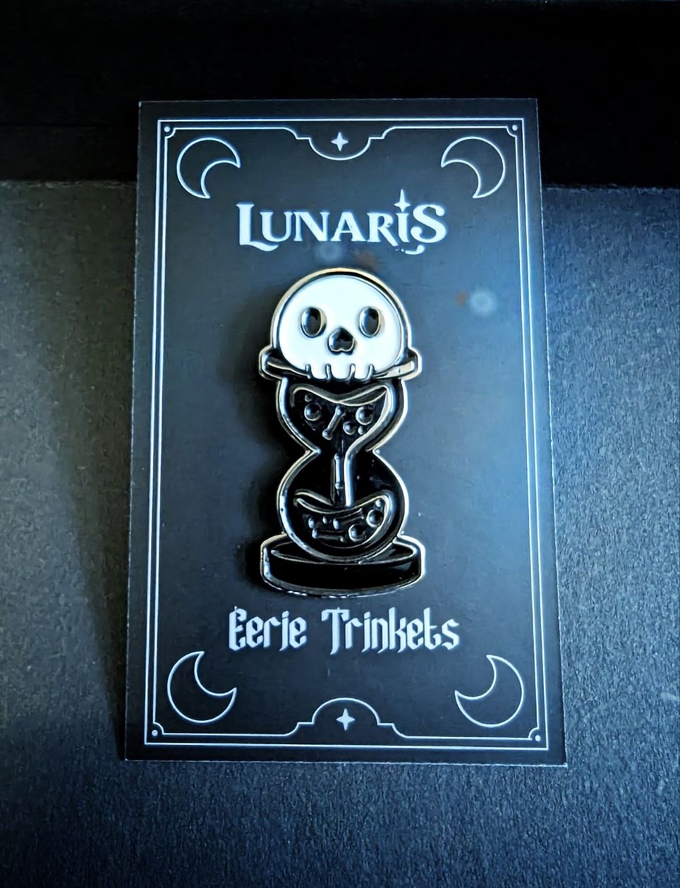 Lunaris Enamel Pin Hour Glass