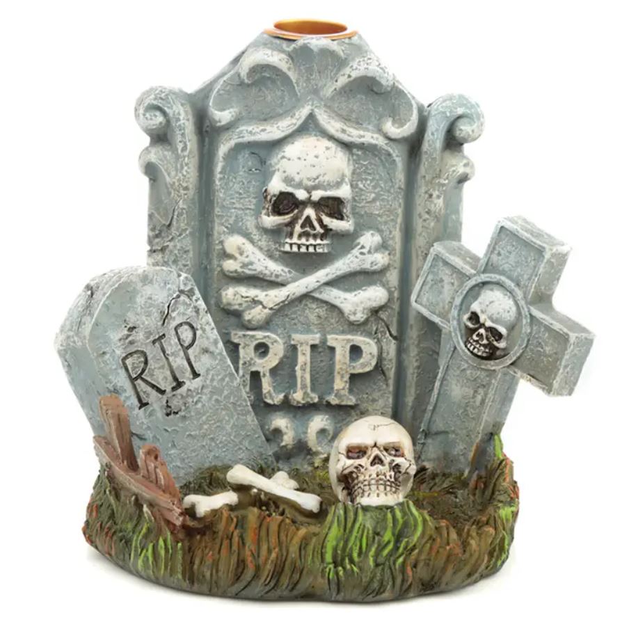 Backflow Incense Cones Holder Graveyard