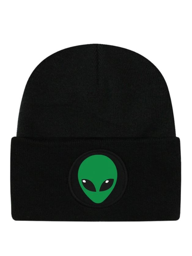 Alien Black Beanie