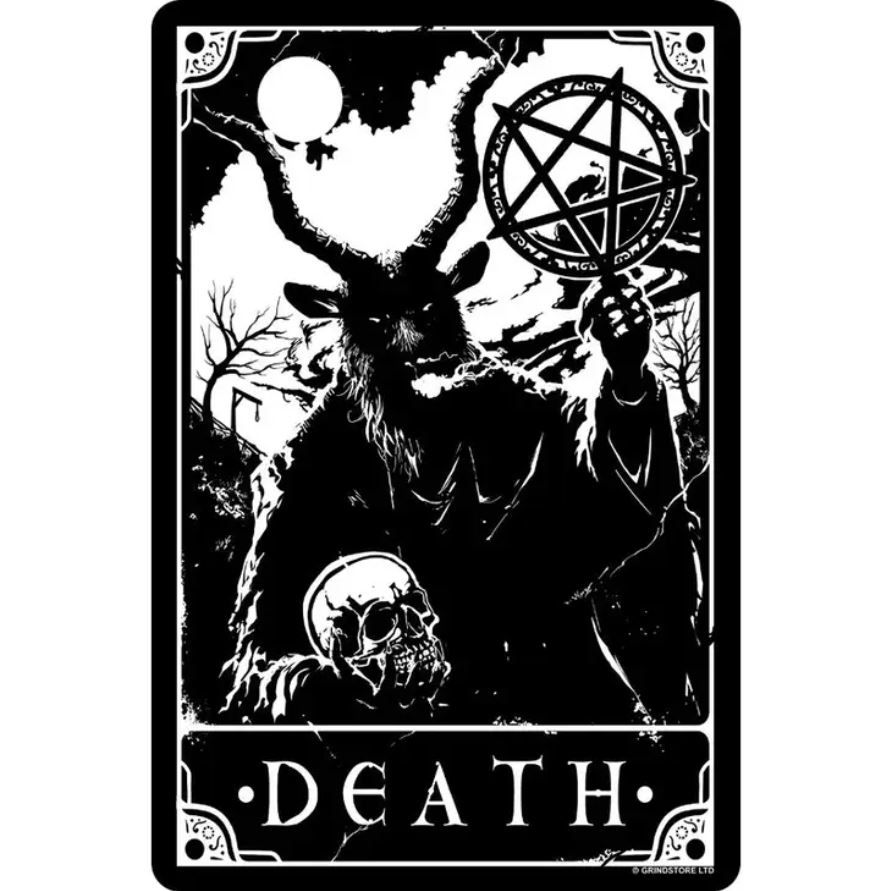 Death Tin Sign