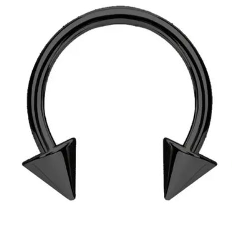 Hufeisenpiercing mit Spitzen – Bild 2