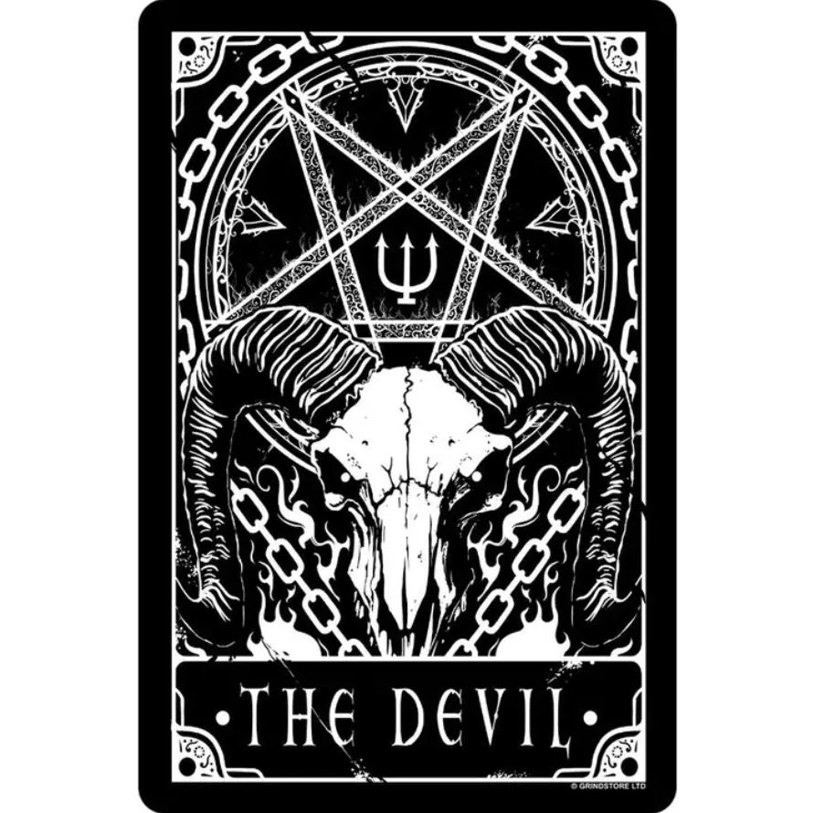 The Devil Tin Sign