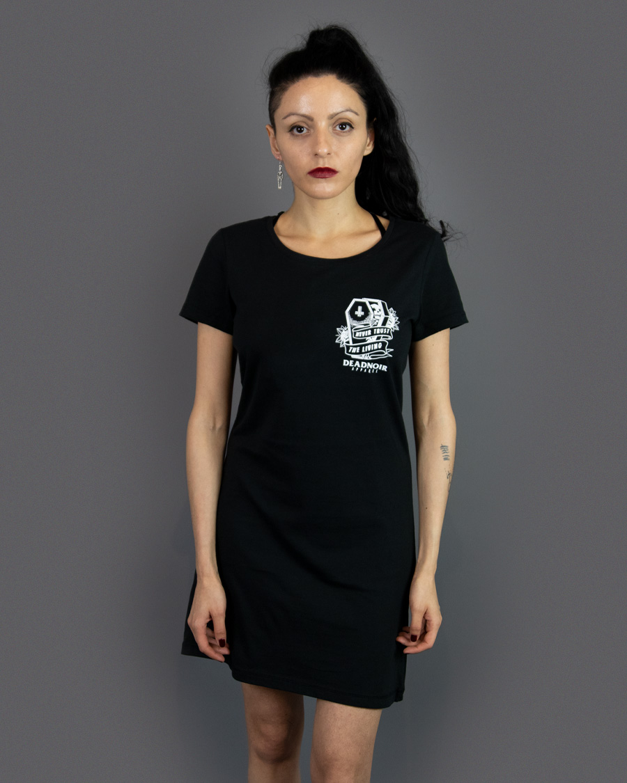 Deadnoir Never Trust T-Shirt Dress - Image 2