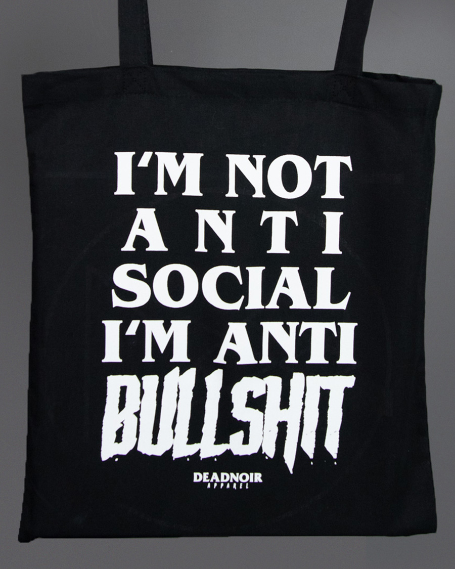 Deadnoir Antisocial Tote Bag - Image 2