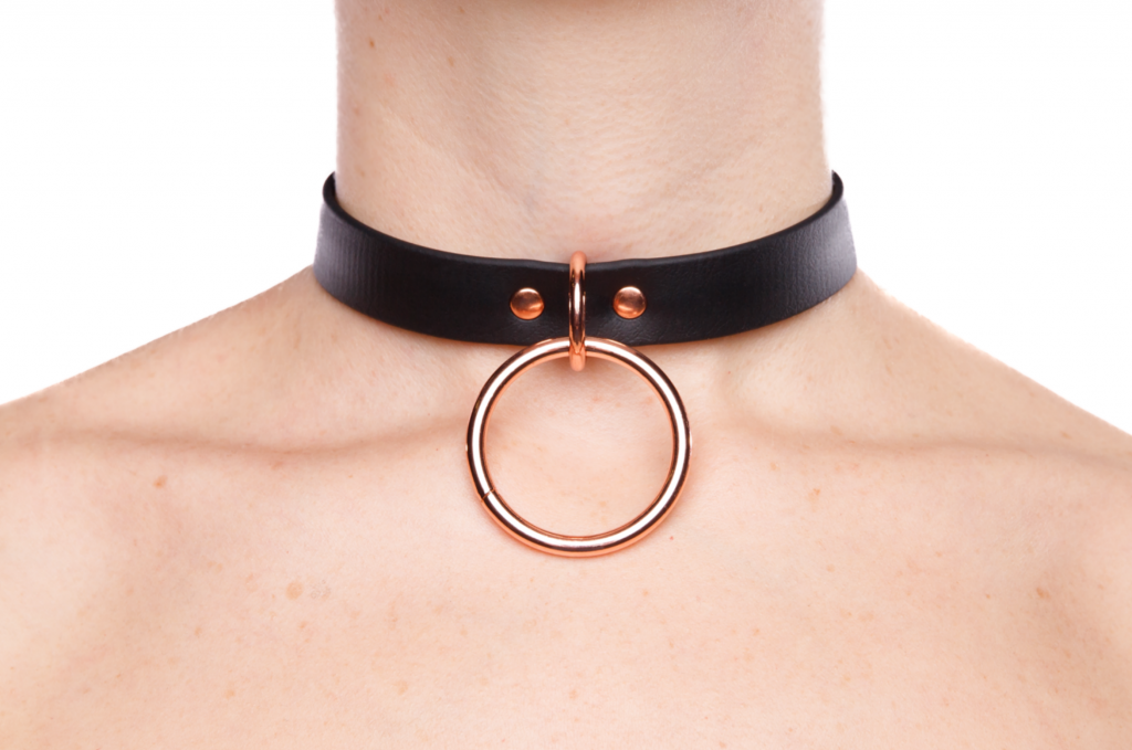 Sacred Sins Rose Gold Vaya Choker - Nyctophilia Gothic Shop Hamburg