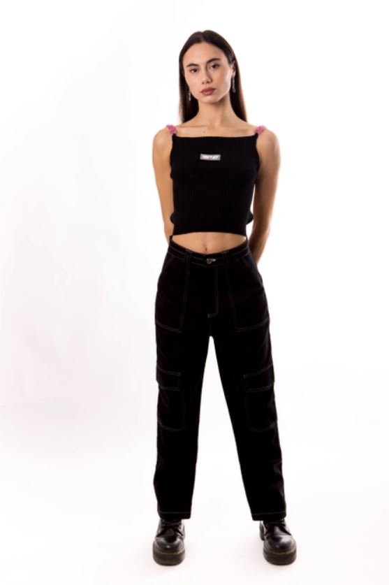 Alice's Lips Cargo Wide-Leg Pants - Image 2