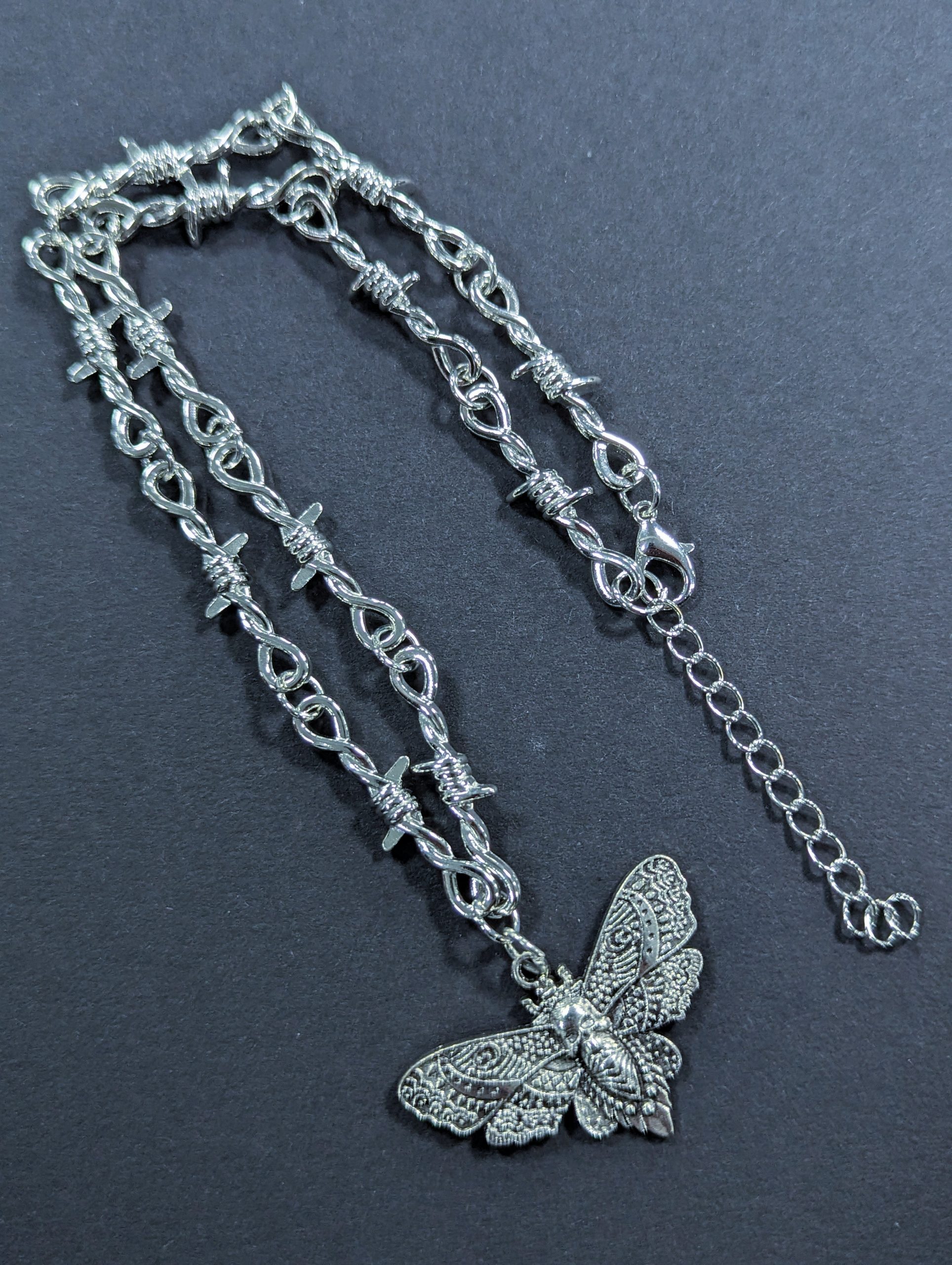 Easure Skull Moth Necklace