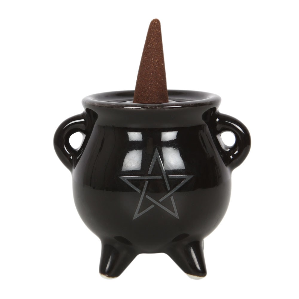 Spirit of Equinox Mystical Pentagram Cauldron Incense Burner - Image 3