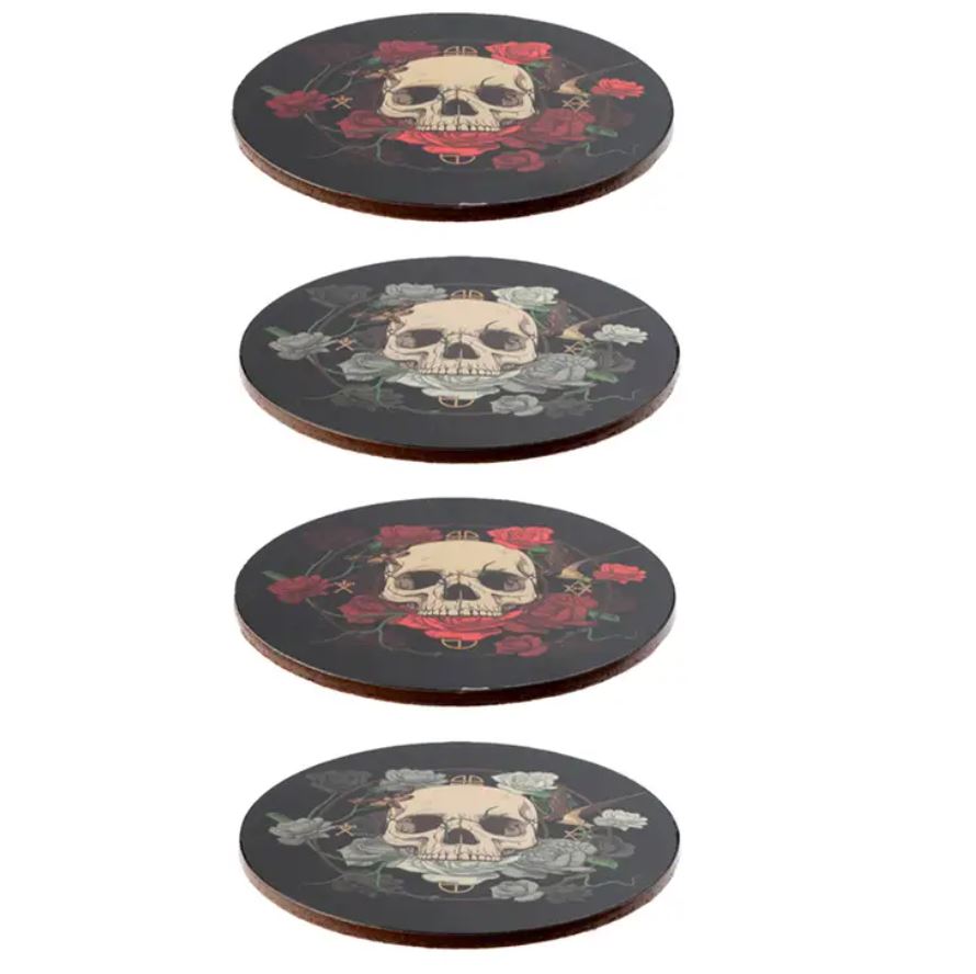 Skulls and Roses Untersetzer (4er Set) - Image 2