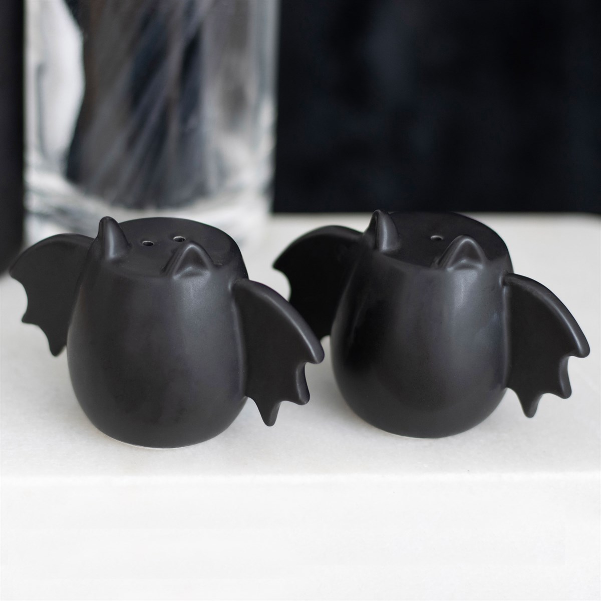 Spirit of Equinox Bat Wing Salt and Pepper Shakers