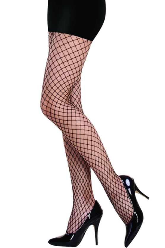 Classic Medium Fishnet Tights Black