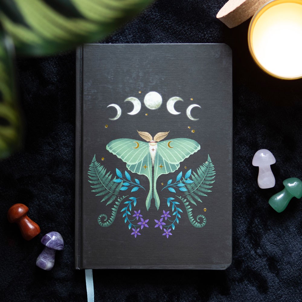Spirit of Equinox Luna Moth A5 Notebook