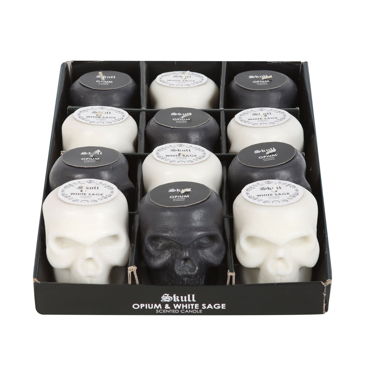 Spirit of Equinox Opium or White Sage Skull Candle (2 Sorten) – Bild 4
