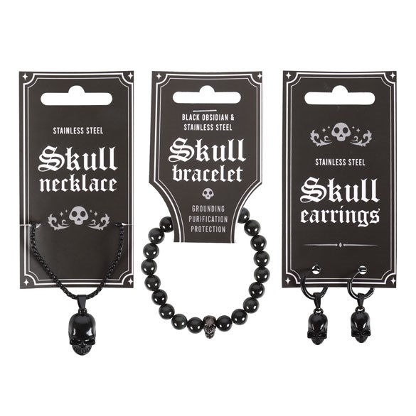 Spirit of Equinox Obsidian Skull Jewellery