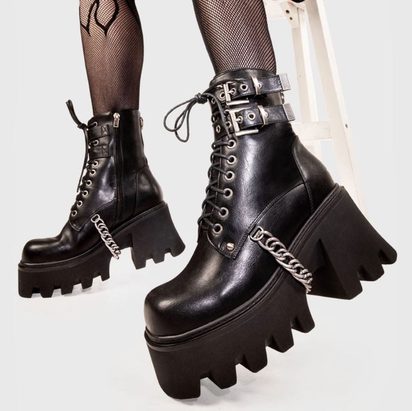LAMODA Hostages Chunky Platform Ankle Boots – Bild 4