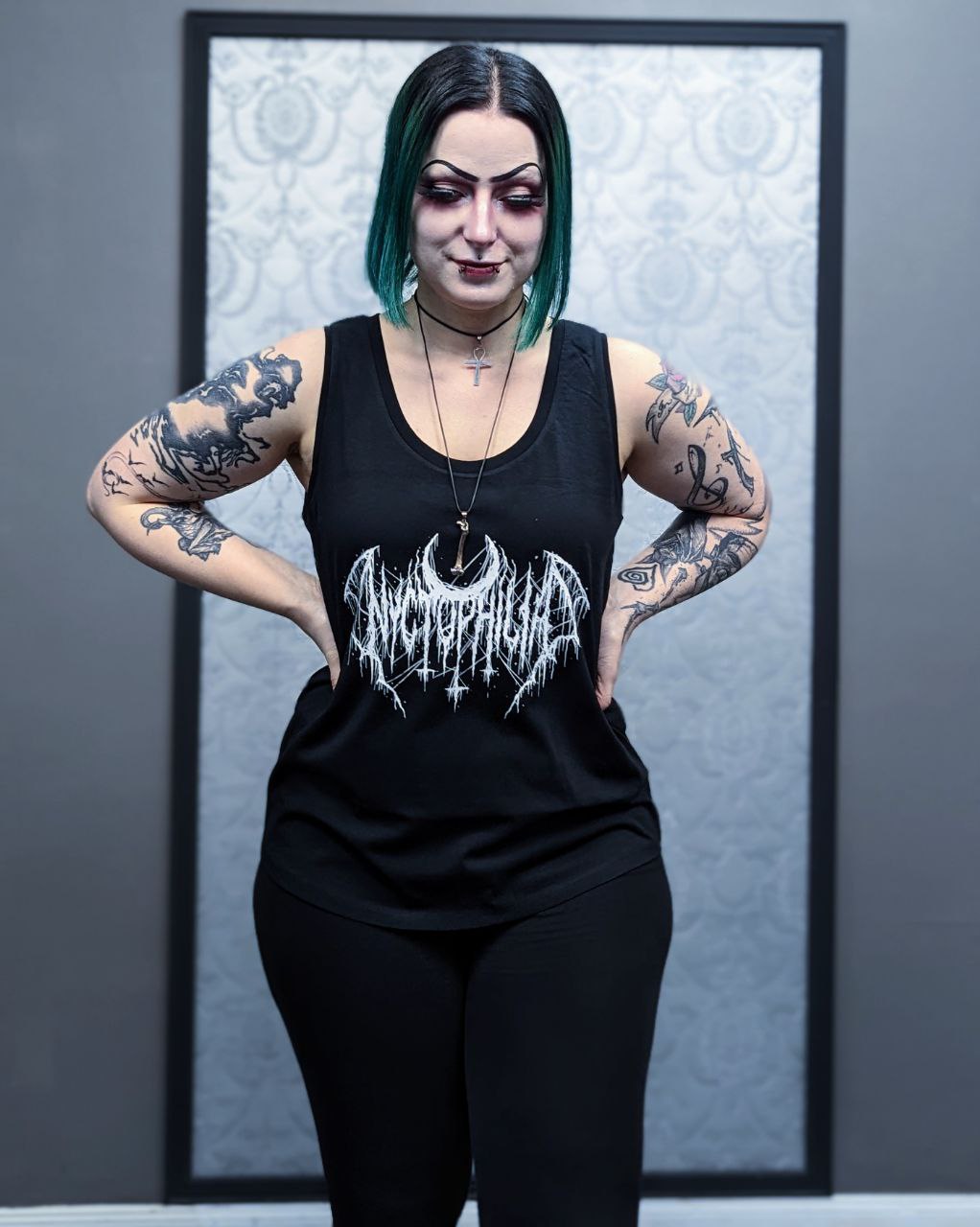Nyctophilia X Phrenetica Tank Top Limited Black Metal Edition - Image 3